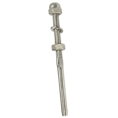 Set Of 50 Pcs Type 316 Stainless Steel 3/16" Hand Swage Threaded Stud End Fitting