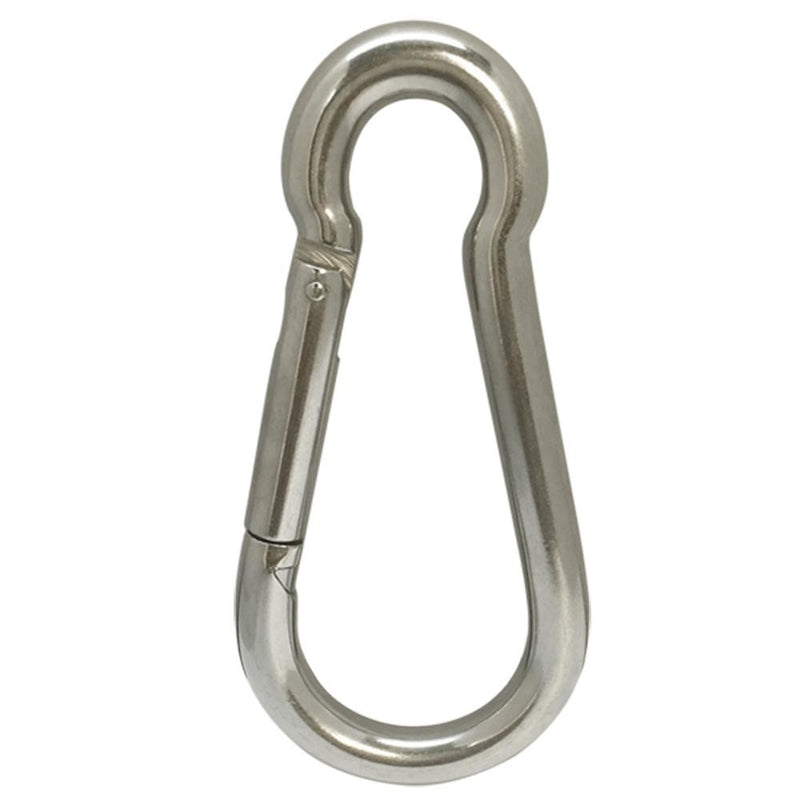 3/16" x 50mm Carabiner Spring Snap Hook Marine Set 5 PC 316 Stainless Steel 80 Lbs