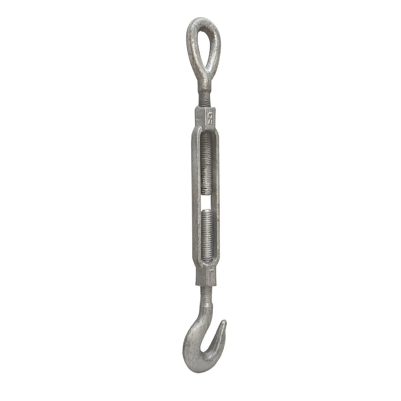 3/4 x 12" Turnbuckle Hook Eye Galvanized Steel 3000 LBS Marine Boat Shade Sail