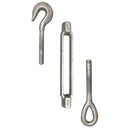 3/4 x 9" Hook Eye Turnbuckle Galvanized Steel 3000 LBS Marine Boat Shade Sail