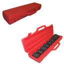 3/4" DR 8 PC SHALLOW AIR Impact Socket Truck 26 - 38 mm