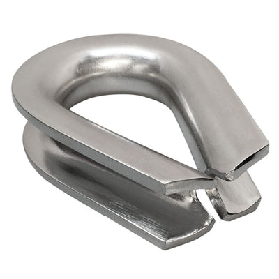 3/4" Stainless Steel Wire Rope Thimble Marine Cable Shade Sail Heavy Duty