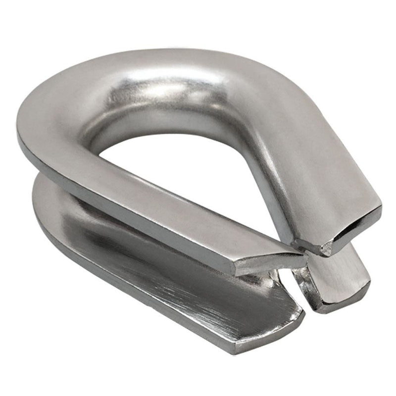 3/4" Stainless Steel Wire Rope Thimble Marine Cable Shade Sail Heavy Duty