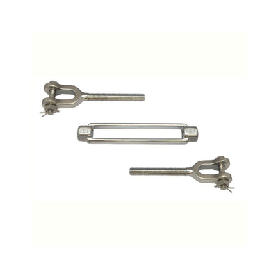 3/4'' x 6'' 316 Stainless Steel Marine Jaw Jaw Turnbuckle Pulley Swivel Hoist