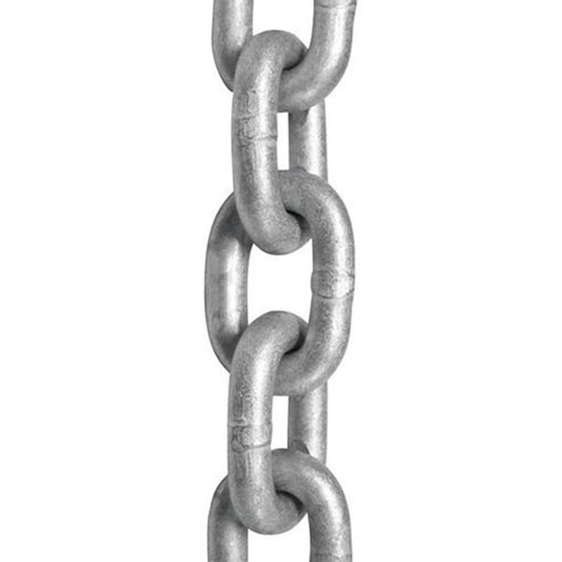 3/8" x 100 Ft Grade 30, Hot Dip Galvanized Steel Proof Coil Chain