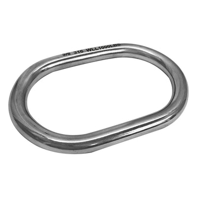 3/8'' 316 Stainless Steel Marine Master Link Welded Formed Boat WLL 1,000 Lbs