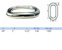 3/8'' 316 Stainless Steel Marine Master Link Welded Formed Boat WLL 1,000 Lbs