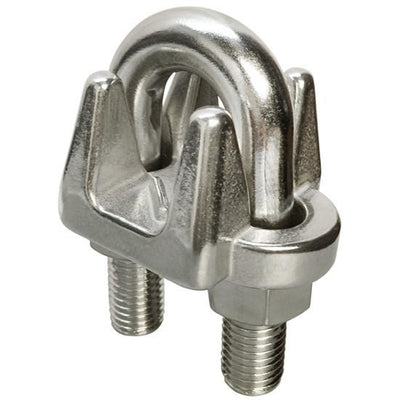 3/8'' Marine Stainless Steel 316 Heavy Duty Wire Rope Clips Cable Clamp Rig Boat - 5 Pc