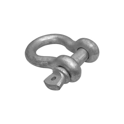 3/8'' Screw Pin Anchor D Ring Rigging Bow Shackle Galvanized Steel Drop Forged For Marine Boat WLL 2000 Lbs