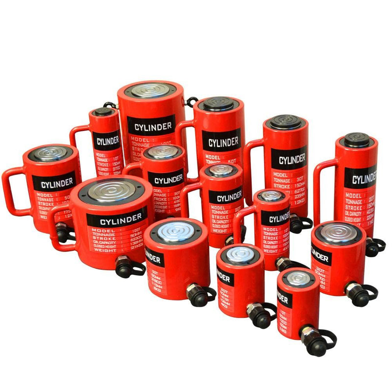 30 Ton Hydraulic Cylinder 5.90" (150mm) Stroke 235mm Closed Height Lift Jack Ram High Pressure Pump
