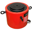 Portable 300 ton hydraulic jack ram with handle and screw-on hose connector