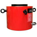 High pressure hydraulic jack ram with quick coupler for industrial lifting