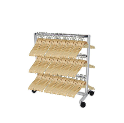 31-1/2''L x 15'"W Chrome Finish 3 Bars Clothing Rack Garment Rack Retail Fixture