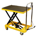 32"W x 17-1/2"W Mobile 330LB Heavy Duty Hydraulic Table Lift 9" To 28" Jack Cart