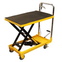 32"W x 17-1/2"W Mobile 330LB Heavy Duty Hydraulic Table Lift 9" To 28" Jack Cart