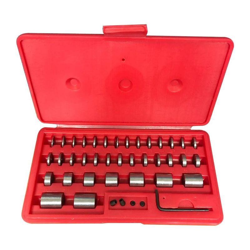 36 pc Steel Round Gage Space Blck ID Thread M6
