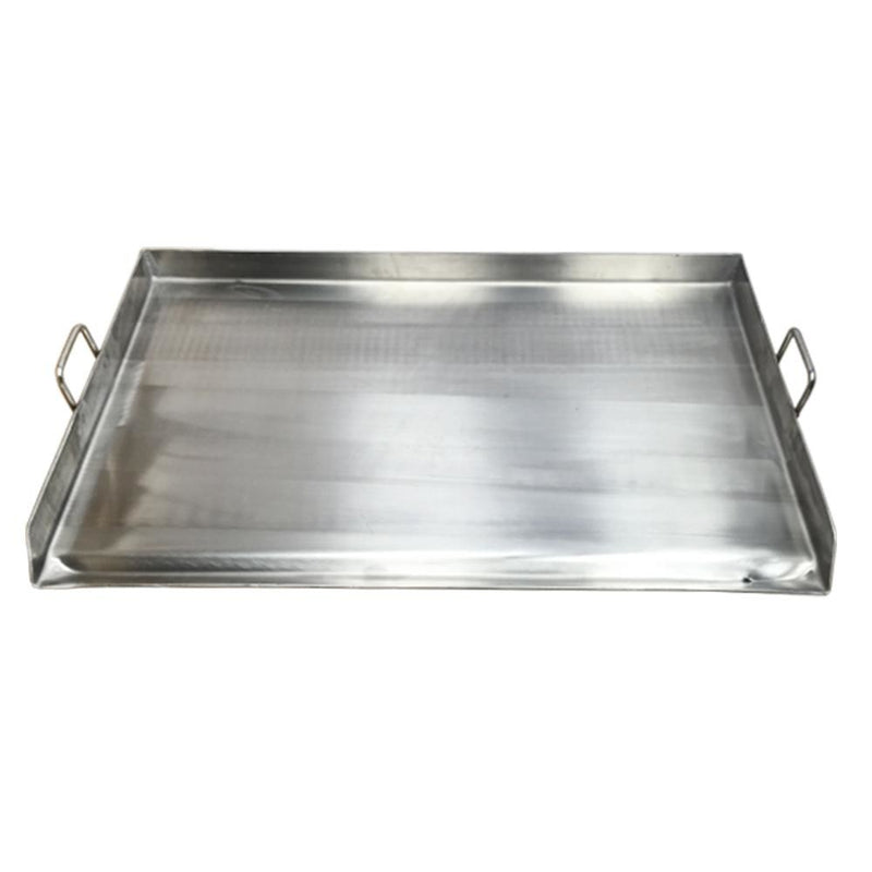 Heavy Duty 36" x 20" Stainless Steel Flat Top Griddle Grill Plancha for Triple Burner Extra Rib Double Bottom