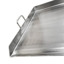 Heavy Duty 36" x 20" Stainless Steel Flat Top Griddle Grill Plancha for Triple Burner Extra Rib Double Bottom