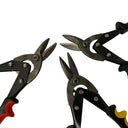 3PC Aviation Tin Snips Set-Drop Forged Carbon Steel Blades Cutting Shears Include Left, Straight, Right Cut Snippers