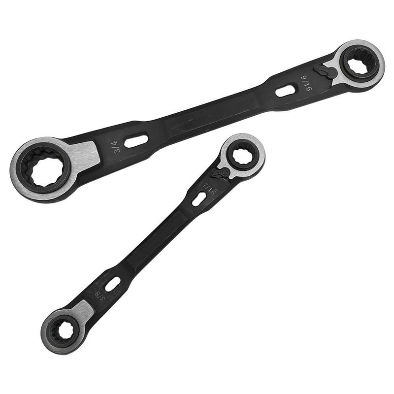 4 In 1 Double Box Ratcheting Wrench Set Provides Great Access To Fasteners