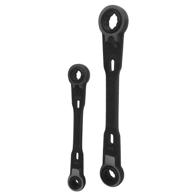 4 In 1 Double Box Ratcheting Wrench Set Provides Great Access To Fasteners