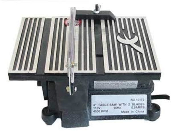 4 inch Mini Table Saw Hobby Crafts 4500RPM w/ 2 Blades