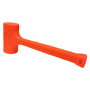 Close-up of 4 lb dead blow mallet with solid rubber coating and textured non-slip grip.
