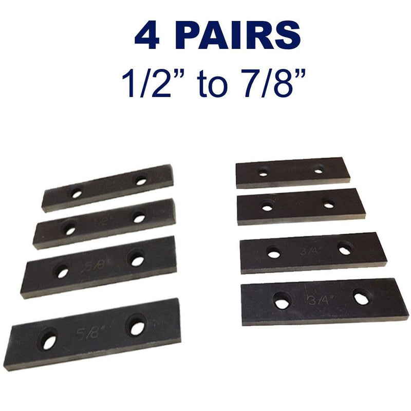 4 Pairs 5/32" x 3" Thin Parallel Set Precision Mechanist