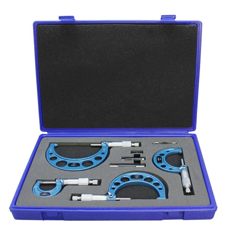 4 PC 0 - 4" Micrometer Set 0.0001" Increments Machinist Precision Instrument