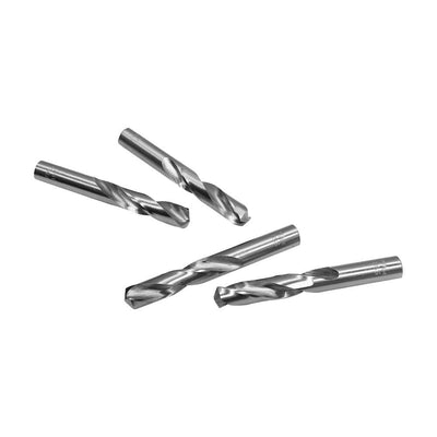 4 PC 27/64" Twist Straight Shank Flute Screw Machine Standard HSS Drill Bit For Metal Drilling