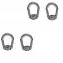 4 PC 3/4'' UNC Tap Thread Boat Marine Eye Nut 316 Stainless Steel WLL 4,700 LBS Capacity