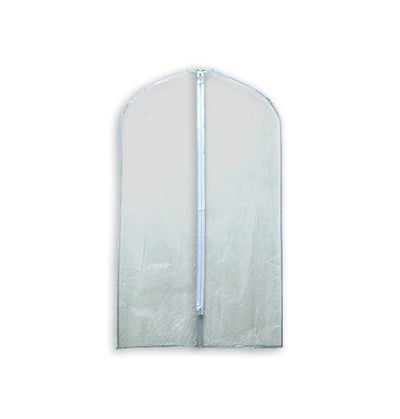 4 Pc Clear Vinyl Suit Bag Garment Bags 24'' x 40'' With Zipper For Travel