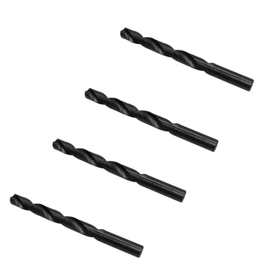 4 PC Straight Shank Drill Set 17.5mm Black Oxide Standard HSS Jobber Length Twist Drilling Tools