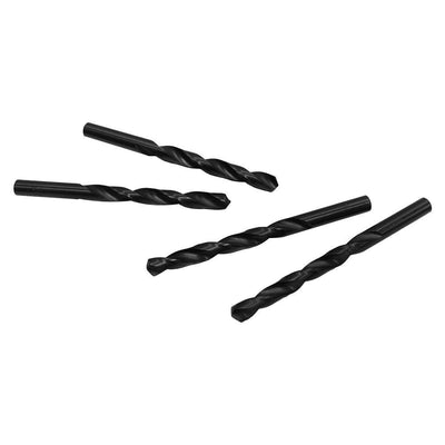 4 PC Straight Shank Drill Set 6.5mm Black Oxide Standard HSS Jobber Length Twist Drilling Tools