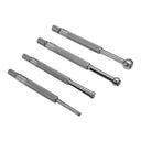1/8 - 1/2" Telescopic T-Bore Full Ball Small Hole Gage 4 Pc Set