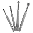 1/8 - 1/2" Telescopic T-Bore Full Ball Small Hole Gage 4 Pc Set