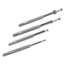 1/8 - 1/2" Telescopic T-Bore Full Ball Small Hole Gage 4 Pc Set