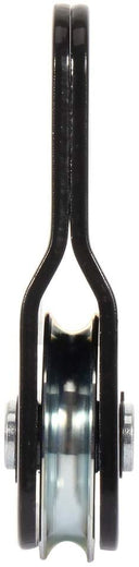 Steel recovery snatch block compatible with ATV, UTV, and truck winc
