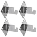 4 Wall Bracket 3" x 3" Hook Hangers Gridwall Wall Mount Panel Hanging Hook Retail Display Fixture