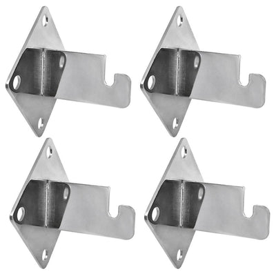 4 Wall Bracket 3" x 3" Hook Hangers Gridwall Wall Mount Panel Hanging Hook Retail Display Fixture