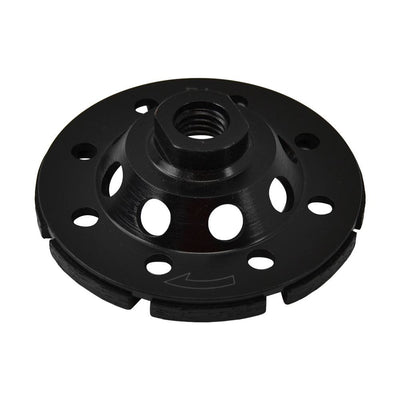 4" BLACK T Concrete Segment Grinding Diamond Cup Wheel Grinder 5/8 - 11'' Arbor
