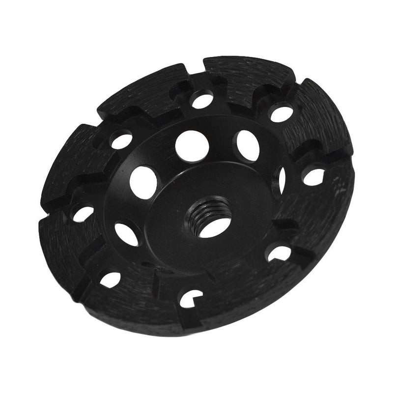 4" BLACK T Concrete Segment Grinding Diamond Cup Wheel Grinder 5/8 - 11&