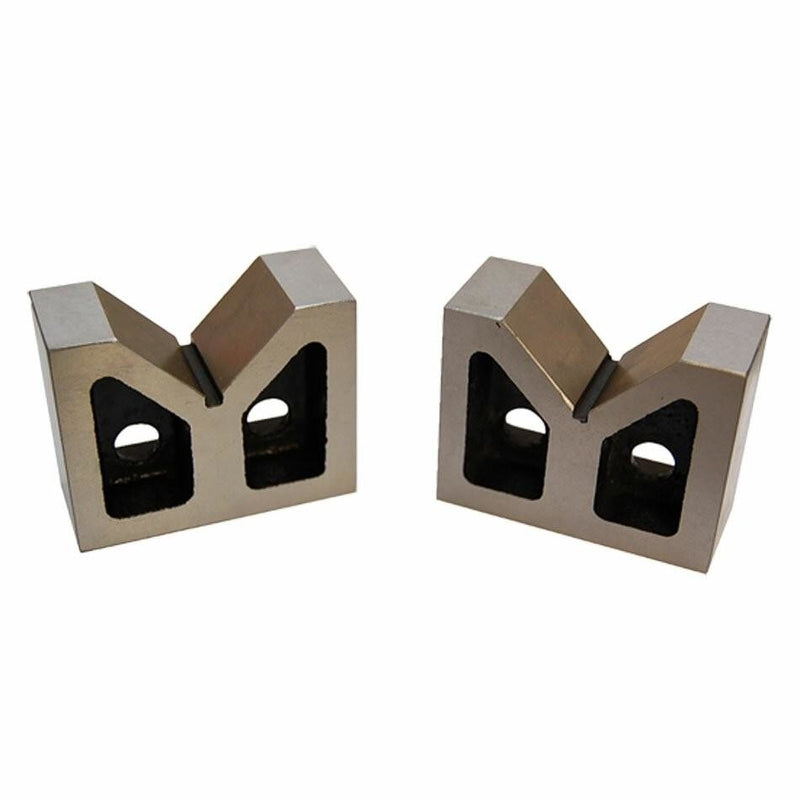 4" CAST IRON PAIR V BLOCKS GROUND