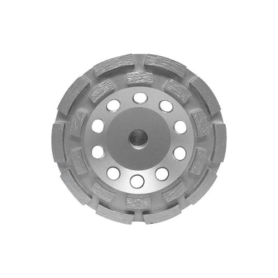 4" Double Row Diamond Grinding Cup Wheel General Purpose Wet Dry 5/8'' - 11 Arbor