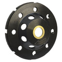 4" Grinding Diamond Cup Wheel Grinder T Segment 7/8"-5/8" Concrete Masonry Stone Grind Black