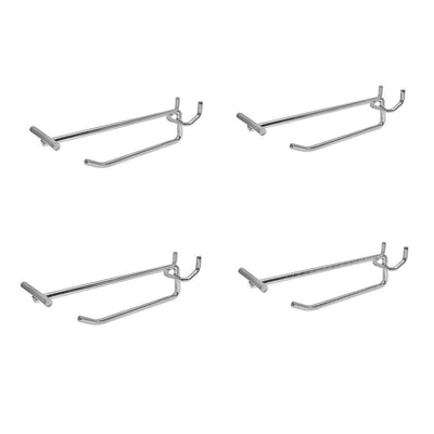 4'' Pegboard Flip End Scanner Hooks Slatgrid Retail Store Display - 4 Pc