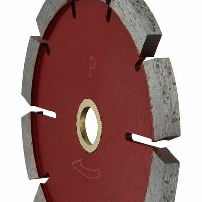 4''W x .250''H Premium Red Tuck Point Saw Blade Concrete Mortar Joint Removal 7/8''-5/8'' Arbor