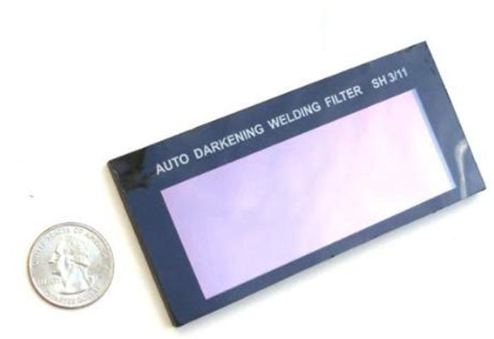 4-1/4 x 2"  Solar Powered Auto Darkening Welding Weld Lens SH 3/11 Replacement