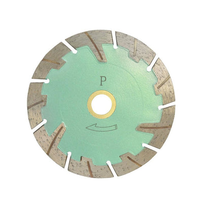 4.5" Turbo Segmented Saw Blade Concrete Brick General Purpose Cutting Insert WET DRY 0.080" Thickness 10mm Rim