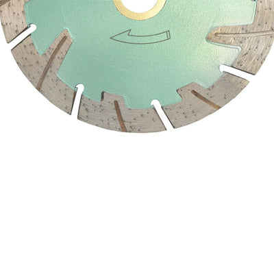 4.5" Turbo Segmented Saw Blade Concrete Brick General Purpose Cutting Insert WET DRY 0.080" Thickness 10mm Rim